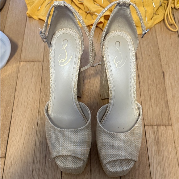 Sam Edelman Rattan Platform Heels - Picture 3 of 3